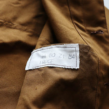 Load image into Gallery viewer, 1950&#39;s &quot;S.N.C.F&quot; BROWN COTTON RAILROAD JACKET (SZ LARGE / DEADSTOCK)
