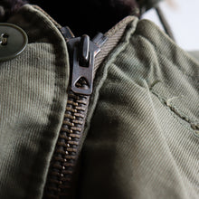 Load image into Gallery viewer, AROUND 1960's FRENCH NAVY DECK JACKET WITH HOODIE (SZ LARGE / GOOD CONDITION)
