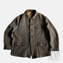 画像をギャラリービューアに読み込む, 1950&#39;s FRENCH PIQUE HUNTING JACKET (SZ LARGE / GOOD FADED)
