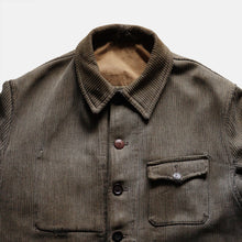 画像をギャラリービューアに読み込む, 1950&#39;s FRENCH PIQUE HUNTING JACKET (SZ LARGE / GOOD FADED)
