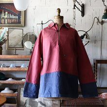 画像をギャラリービューアに読み込む, 1980&#39;s FRENCH FISHERMAN SMOCK (SZ ABOUT XL / TWO TONE)
