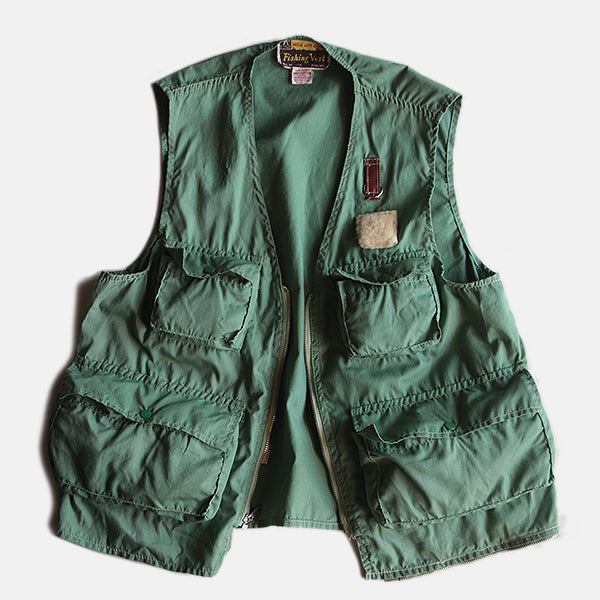1960's VINTAGE COTTON FISHING VEST (LARGE) – BURMA-SHAVE