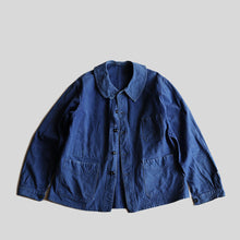 画像をギャラリービューアに読み込む, 1950&#39;s FRENCH WORK JACKET (SZ LARGE / COTTON TWILL / GOOD FADE)
