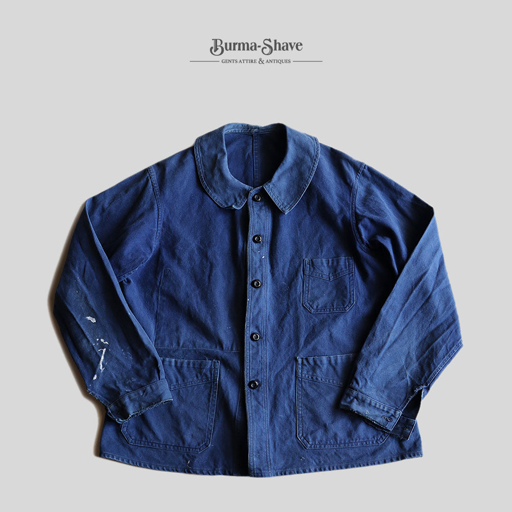 1950's FRENCH WORK JACKET (SZ LARGE / COTTON TWILL / GOOD FADE)