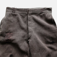 画像をギャラリービューアに読み込む, 1940&#39;s～ FRENCH WORK PIQUE TROUSER (W31 / BEAUTIFUL HAND REPAIR)
