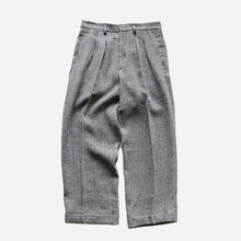 画像をギャラリービューアに読み込む, &quot;MIDNORTH TAILORS&quot; BLACK NEP H.B.T LINEN WIDE LEG (BURMA-SHAVE ORIGINAL PRODUCTS)
