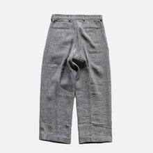 画像をギャラリービューアに読み込む, &quot;MIDNORTH TAILORS&quot; BLACK NEP H.B.T LINEN WIDE LEG (BURMA-SHAVE ORIGINAL PRODUCTS)
