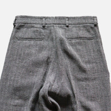 画像をギャラリービューアに読み込む, &quot;MIDNORTH TAILORS&quot; BLACK NEP H.B.T LINEN WIDE LEG (BURMA-SHAVE ORIGINAL PRODUCTS)
