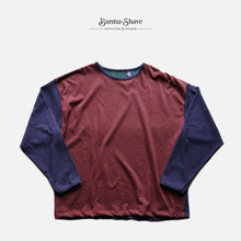 画像をギャラリービューアに読み込む, 1990&#39;s &quot;GAP&quot; BICOLOR L/S COTTON T-SHIRT (SZ LARGE / DEADSTOCK)
