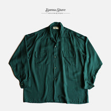 画像をギャラリービューアに読み込む, 1950&#39;s &quot;CROWN SPORTS WEAR&quot; GABARDINE SHIRT (SZ LARGE / GOOD CONDITION)
