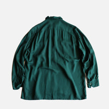 画像をギャラリービューアに読み込む, 1950&#39;s &quot;CROWN SPORTS WEAR&quot; GABARDINE SHIRT (SZ LARGE / GOOD CONDITION)
