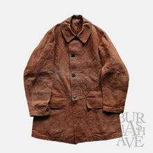 画像をギャラリービューアに読み込む, ～1910&#39;s HEAVY DUCK LINEN FRENCH HUNTING COAT (SZ MEDIUM / GOOD CONDITION)
