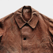 画像をギャラリービューアに読み込む, ～1910&#39;s HEAVY DUCK LINEN FRENCH HUNTING COAT (SZ MEDIUM / GOOD CONDITION)
