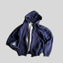 画像をギャラリービューアに読み込む, 1960&#39;s～ FULL ZIP SWEAT CATDIGAN (SZ LARGE / THERMAL INNER / NAVY FADE)
