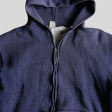 画像をギャラリービューアに読み込む, 1960&#39;s～ FULL ZIP SWEAT CATDIGAN (SZ LARGE / THERMAL INNER / NAVY FADE)
