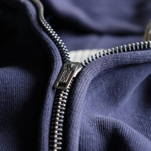 画像をギャラリービューアに読み込む, 1960&#39;s～ FULL ZIP SWEAT CATDIGAN (SZ LARGE / THERMAL INNER / NAVY FADE)

