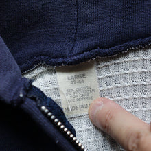 画像をギャラリービューアに読み込む, 1960&#39;s～ FULL ZIP SWEAT CATDIGAN (SZ LARGE / THERMAL INNER / NAVY FADE)
