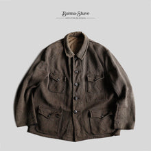 画像をギャラリービューアに読み込む, 1940&#39;s～ FRENCH HUNTING PIQUE JACKET (SZ LARGE / GOOD FADED)
