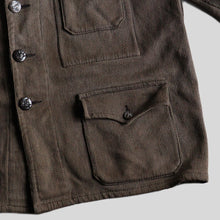 画像をギャラリービューアに読み込む, 1940&#39;s～ FRENCH HUNTING PIQUE JACKET (SZ LARGE / GOOD FADED)
