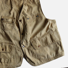 Load image into Gallery viewer, 1950&#39;s &quot;AMERICAN FIELD&quot; FISHING VEST (SZ MEDIUM / HALF MOON)
