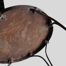 画像をギャラリービューアに読み込む, ANTIQUE PARLOR METAL CHAIR (JAPANNED COPPER / N1)
