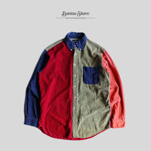 画像をギャラリービューアに読み込む, "J-CREW" CLAZY PATTERN CORDUROY B.D SHIRT (SZ MEDIUM / BIG MAN LABEL / GOOD CONDITION)
