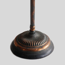 Load image into Gallery viewer, ANTIQUE "FARIES" JAPANNED COPPER DESK LAMP (VERY GOOD CONDITION)
