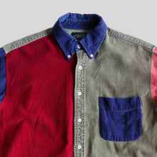 画像をギャラリービューアに読み込む, "J-CREW" CLAZY PATTERN CORDUROY B.D SHIRT (SZ MEDIUM / BIG MAN LABEL / GOOD CONDITION)
