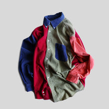 画像をギャラリービューアに読み込む, "J-CREW" CLAZY PATTERN CORDUROY B.D SHIRT (SZ MEDIUM / BIG MAN LABEL / GOOD CONDITION)
