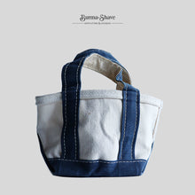 画像をギャラリービューアに読み込む, 1980&#39;s &quot;L.L.BEAN&quot; MINI TOTE (WHITE×NAVY / EX SMALL / GOOD CONDITION)
