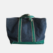 画像をギャラリービューアに読み込む, 1980&#39;s &quot;L.L.BEAN&quot; BOAT &amp; TOTE (NAVY×GREEN)
