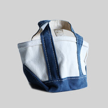 画像をギャラリービューアに読み込む, 1980&#39;s &quot;L.L.BEAN&quot; MINI TOTE (WHITE×NAVY / EX SMALL / GOOD CONDITION)
