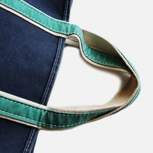 画像をギャラリービューアに読み込む, 1980&#39;s &quot;L.L.BEAN&quot; DELUXE TOTE (NAVY×GREEN / VERY GOOD CONDITION)
