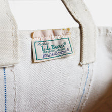 Load image into Gallery viewer, &quot;L.L.BEAN&quot; CANVAS TOTE BAG (SZ MEDIUM / AROUND 1980&#39;s)
