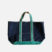 画像をギャラリービューアに読み込む, 1980&#39;s &quot;L.L.BEAN&quot; DELUXE TOTE (NAVY×GREEN / VERY GOOD CONDITION)
