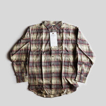 画像をギャラリービューアに読み込む, 1990's～ "LAND'S END"  TRIPLE-BRUSHED FLANNEL B.D SHIRT (SZ LARGE / DEADSTOCK)

