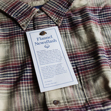 画像をギャラリービューアに読み込む, 1990's～ "LAND'S END"  TRIPLE-BRUSHED FLANNEL B.D SHIRT (SZ LARGE / DEADSTOCK)
