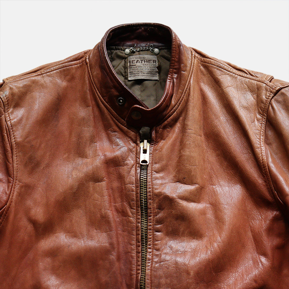 1960's～ SINGLE RIDERS LEATHER JACKET (SZ MEDIUM / GOOD CONDITION