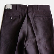 画像をギャラリービューアに読み込む, 1980&#39;s &quot;MARK SHALE&quot; LINEN SLACKS (SZ W34 / DEADSTOCK)
