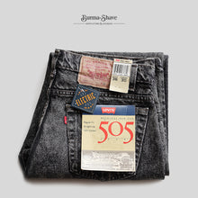 Load image into Gallery viewer, 1990's "LEVI'S" 505-4861 BLACK JEANS (SZ W36×L30 / ELECTRIC WASH / DEADSTOCK)
