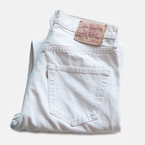 Levi's501ストレートデニムORIGINALホワイト W31 L32未使用 MADE IN USA 