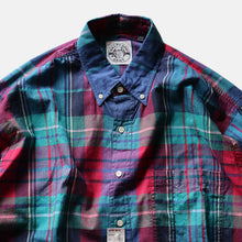 画像をギャラリービューアに読み込む, 1980&#39;s &quot;GANT&quot; INDIA MADRAS COTTON S/S SHIRT (LARGE)
