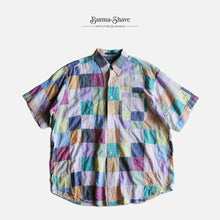 画像をギャラリービューアに読み込む, 1980&#39;s &quot;ORVIS&quot; PATCH WORK MADRAS COTTON S/S SHIRT (SZ LARGE / GOOD CONDITION)
