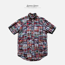 画像をギャラリービューアに読み込む, &quot;BROOKS BROTHERS&quot; INDIA MADRAS PATCH WORK SHIRT (SZ 14H / GOOD CONDITION)
