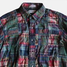 Load image into Gallery viewer, ～1980&#39;s &quot;HUNTINGTON&quot; INDIA MADRAS COTTON S/S SHIRT (LARGE)
