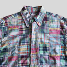 画像をギャラリービューアに読み込む, OLD "BROOKS BROTHERS" INDIA MADRAS PATCHWORK S/S SHIRT (SZ MEDIUM / GOOD CONDITION)
