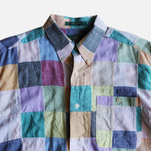 画像をギャラリービューアに読み込む, 1980&#39;s &quot;ORVIS&quot; PATCH WORK MADRAS COTTON S/S SHIRT (SZ LARGE / GOOD CONDITION)

