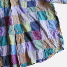画像をギャラリービューアに読み込む, 1980&#39;s &quot;ORVIS&quot; PATCH WORK MADRAS COTTON S/S SHIRT (SZ LARGE / GOOD CONDITION)
