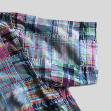 画像をギャラリービューアに読み込む, OLD "BROOKS BROTHERS" INDIA MADRAS PATCHWORK S/S SHIRT (SZ MEDIUM / GOOD CONDITION)

