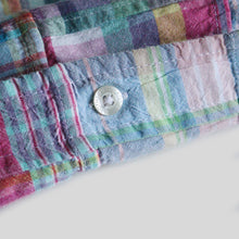 画像をギャラリービューアに読み込む, OLD "BROOKS BROTHERS" INDIA MADRAS PATCHWORK S/S SHIRT (SZ MEDIUM / GOOD CONDITION)
